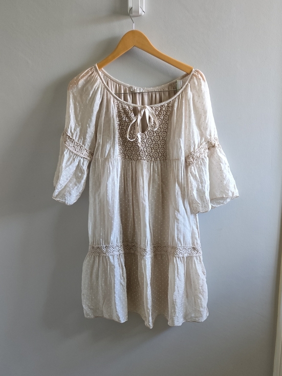Bella Umbra Dresses & Skirts - Boho Bella Umbra Italian Cream Coloured Dress Size XS